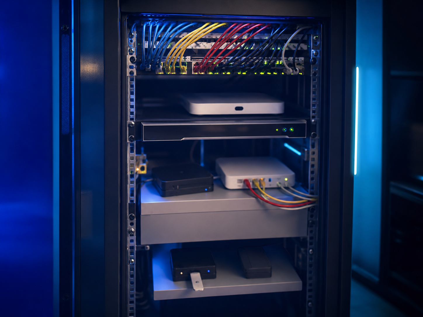 Omrežna infrastruktura in IT oprema v komunikacijski omari
