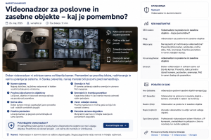 Videonadzor za poslovne in zasebne objekte – kamere in snemalnik