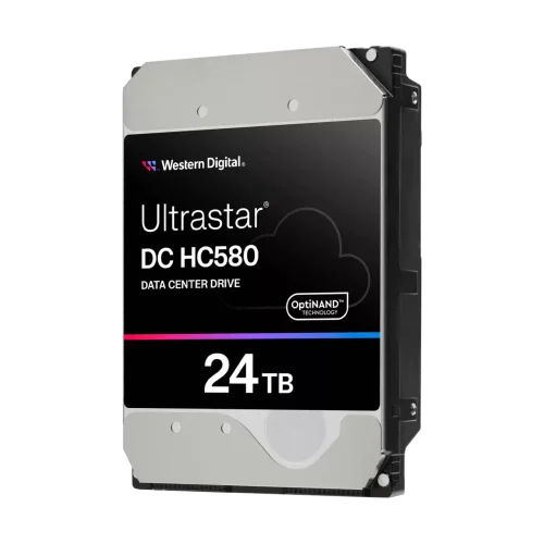 WD Ultrastar DC HC580 HDD 24TB 512MB WD Ultrastar DC HC580 – 24 TB HDD, 512 MB
