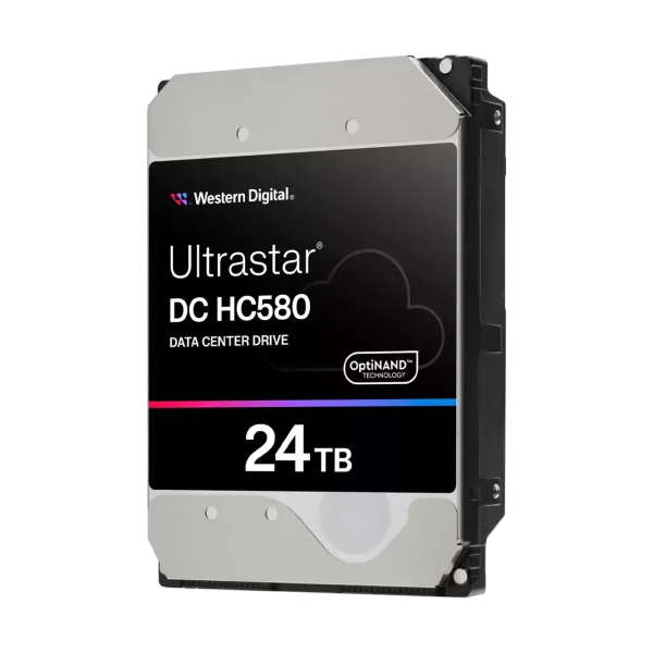 WD Ultrastar DC HC580 HDD 24TB 512MB WD Ultrastar DC HC580 – 24 TB HDD, 512 MB