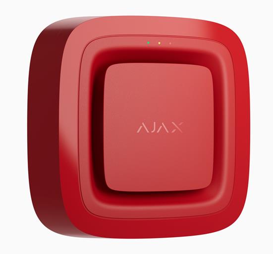 Ajax EN54 FireProtect Jeweller Sounder Red Ajax EN54 FireProtect Jeweller Sounder – rdeča brezžična požarna sirena