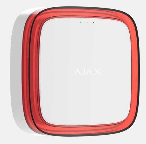 Ajax EN54 FireProtect Jeweller sounders and VADs White Ajax EN54 FireProtect Jeweller Sounder and VADs – bela alarmna naprava