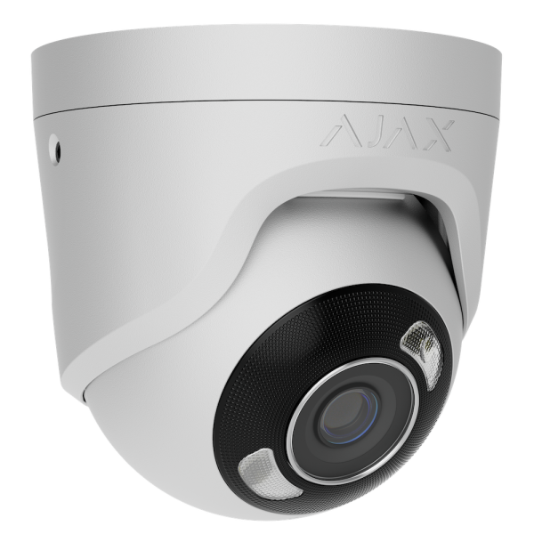 AJAX CAMERA TurretCam HL 5 Mp 2.8 mm White Ajax TurretCam HL bela IP kamera