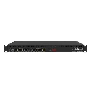 MikroTik RB3011UiAS-RM – 1U usmerjevalnik z 10× Gigabit Ethernet (EOL) – dodatna slika 2