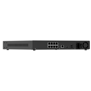Ajax NVR H2D8PAC 8-channel Black – 4K NVR z 8 PoE priključki