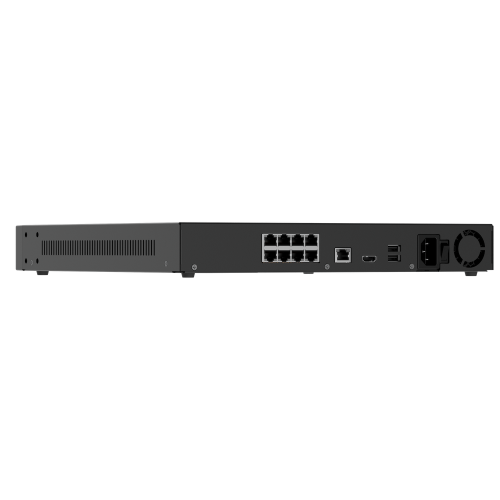 AJAX NVR H2D8PAC (8-ch) BLACK Ajax NVR H2D8PAC 8-channel Black – 4K NVR z 8 PoE priključki