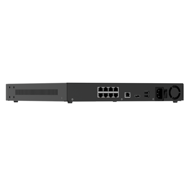 Ajax NVR H2D8PAC 8-channel Black – 4K NVR z 8 PoE priključki