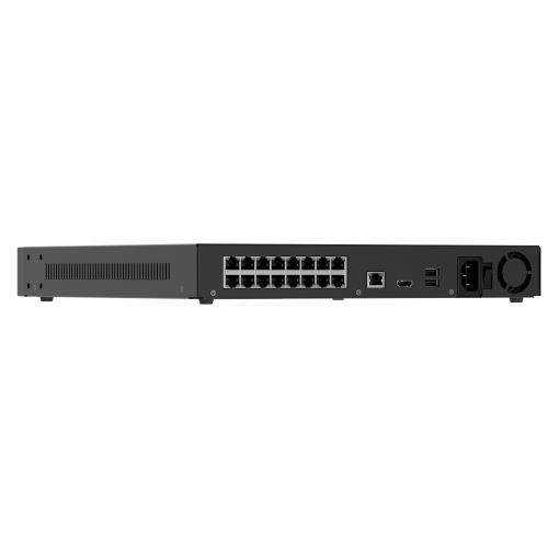 AJAX NVR H2D16PAC (16-ch) BLACK Ajax NVR H2D16PAC 16-channel Black – 4K NVR z 8 PoE priključki
