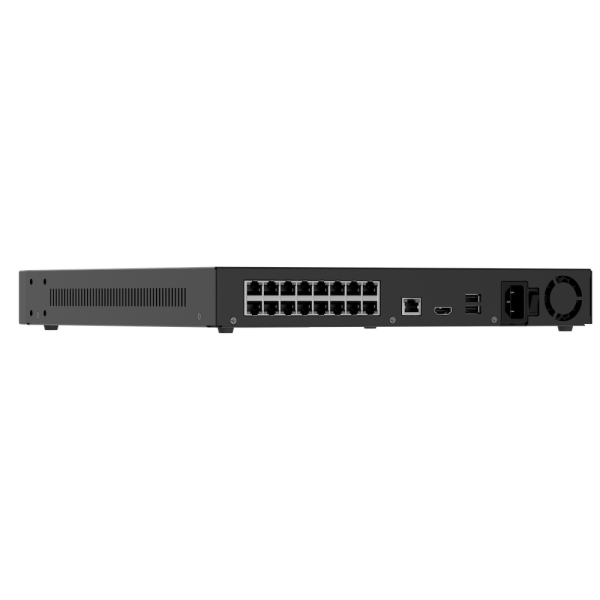 AJAX NVR H2D16PAC (16-ch) BLACK Ajax NVR H2D16PAC 16-channel Black – 4K NVR z 8 PoE priključki