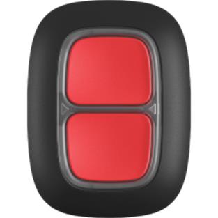 AJAX KEYFOB WIRELESS DOUBLE BUTTON BLACK Ajax DoubleButton Black – črna brezžična tipka za nujne primere