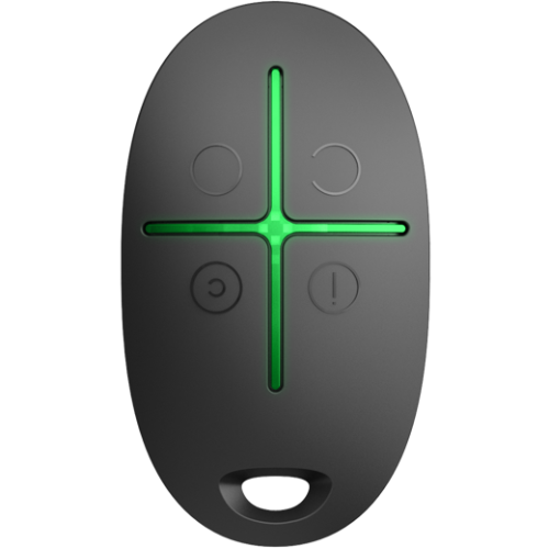 AJAX KEYFOB WIRELESS SPACECONTROL BLACK Ajax SpaceControl Black – črn brezžični daljinski upravljalnik