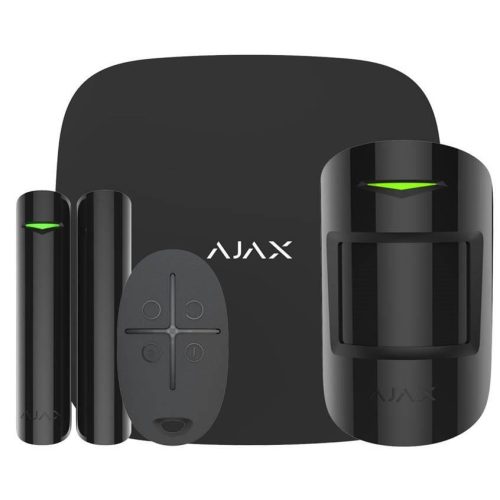 AJAX STARTERKIT BLACK Ajax StarterKit – črn začetni komplet alarmnega sistema
