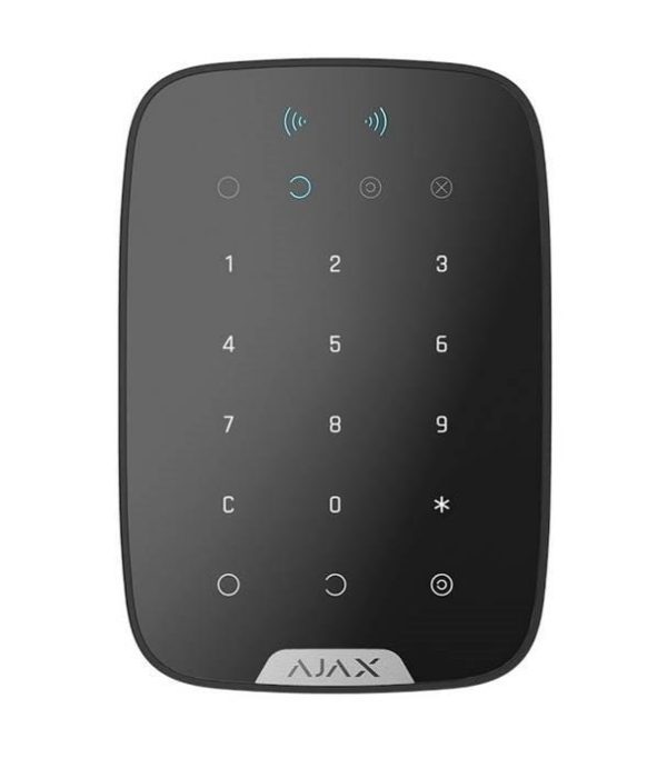 AJAX KEYPAD PLUS BLACK Ajax KeyPad Plus – črna brezžična tipkovnica s podporo za kartice in obeske