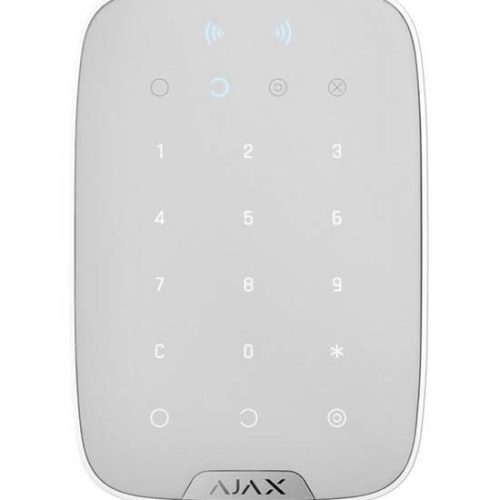 AJAX KEYPAD PLUS WHITE Ajax KeyPad Plus – bela brezžična tipkovnica s podporo za kartice in obeske