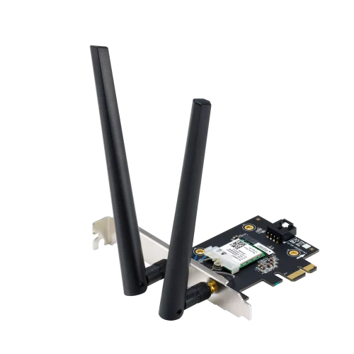 Asus PCE-BE6500 ASUS PCE-BE6500 – Wi‑Fi 7 PCIe kartica z 6 GHz in Bluetooth 5.4