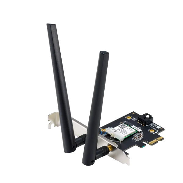 Asus PCE-BE6500 ASUS PCE-BE6500 – Wi‑Fi 7 PCIe kartica z 6 GHz in Bluetooth 5.4