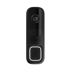Ajax DoorBell Black – video zvonec z AI in PIR senzorjem