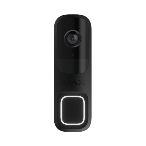 AJAX DoorBell Black Ajax DoorBell Black – video zvonec z AI in PIR senzorjem