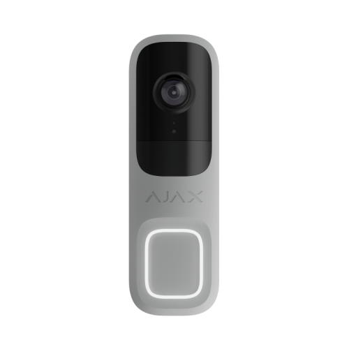 AJAX DoorBell Grey Ajax DoorBell Grey – video zvonec z AI in PIR senzorjem