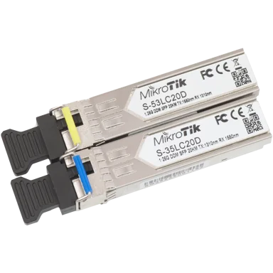 MikroTik S-3553LC20D – komplet dveh SFP modulov 1,25G za 20 km – dodatna slika 1