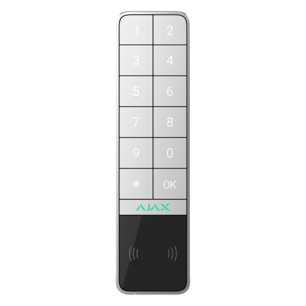 AJAX KeyPad Outdoor White Ajax KeyPad Outdoor bela brezžična tipkovnica