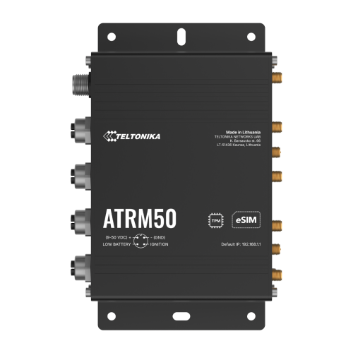 Teltonika 5G Router for transportation ATRM50 Teltonika ATRM50 – robustni 5G usmerjevalnik za transport