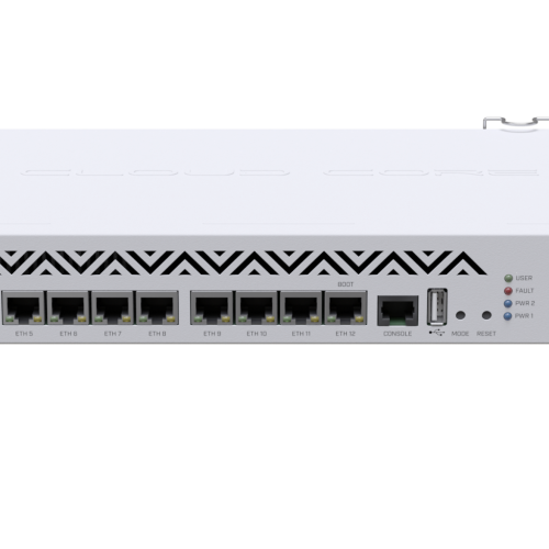 MikroTik CCR1036-12G-4S EOL MikroTik CCR1036-12G-4S – 1U usmerjevalnik z 12× Gigabit Ethernet in 4× SFP