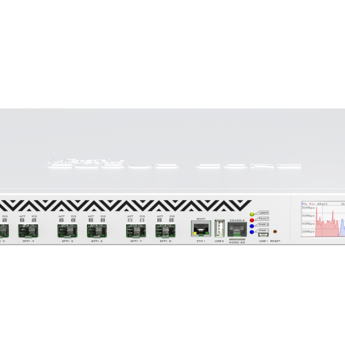 MikroTik CCR1072-1G-8S+ EOL MikroTik CCR1072-1G-8S+ – 72-jedrni 1U usmerjevalnik (EOL)