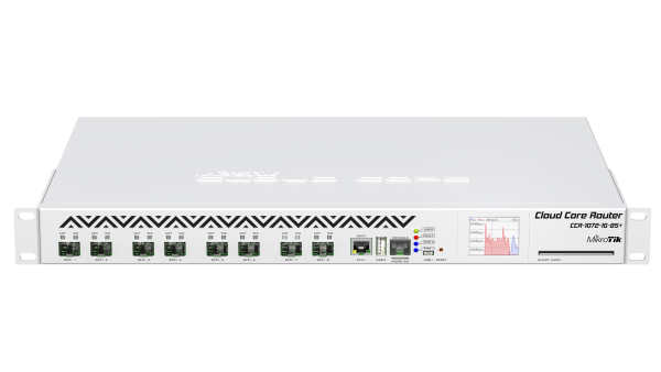 MikroTik CCR1072-1G-8S+ – 72-jedrni 1U usmerjevalnik (EOL)