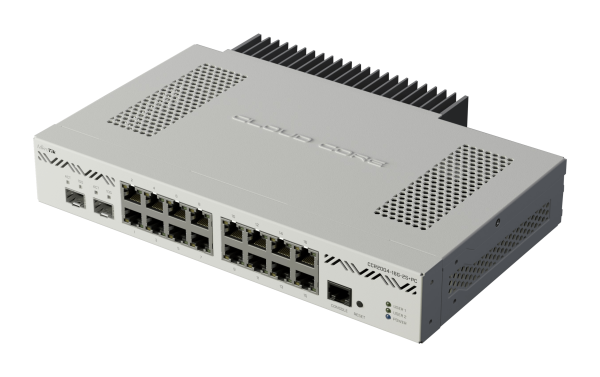 MikroTik CCR2004-16G-2S+PC MikroTik CCR2004-16G-2S+PC – tihi 16-portni usmerjevalnik