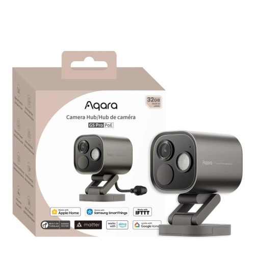 Aqara Camera G5 Pro PoE Grey Aqara Camera G5 Pro PoE Grey – zunanja PoE kamera z Zigbee, Thread in Matter