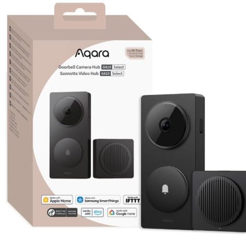 Aqara Doorbell Camera Hub G410 Black – 2K video zvonec in hub