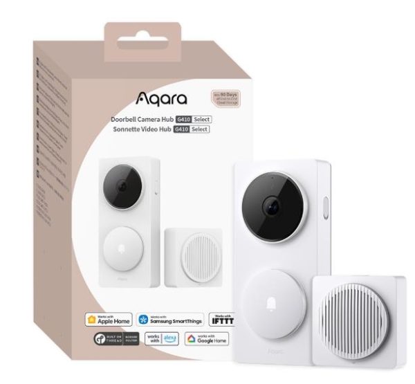 Aqara Smart Doorbell Camera Hub G410 White Aqara Doorbell Camera Hub G410 White – 2K video zvonec in hub