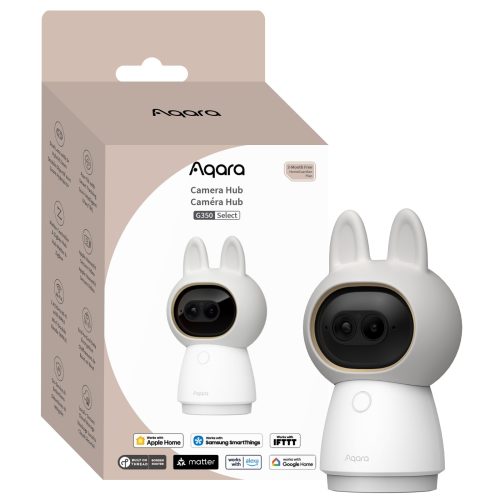 Aqara Camera Hub G350 Aqara Camera Hub G350 – Matter kamera z dvojnim objektivom in 360° pogledom