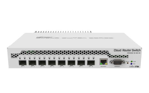 MikroTik CRS309-1G-8S+IN MikroTik CRS309-1G-8S+IN – namizno 10G stikalo