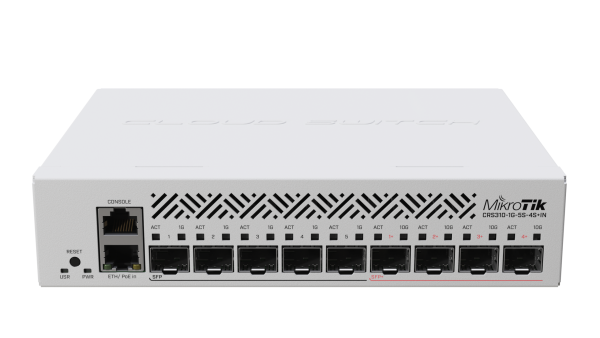 MikroTik CRS310-1G-5S-4S+IN – 10G optično stikalo – dodatna slika 1 MikroTik CRS310-1G-5S-4S+IN – 10G optično stikalo – dodatna slika 1