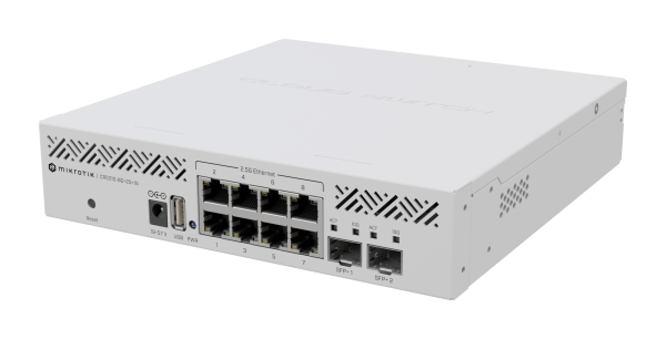 MikroTik CRS310-8G+2S+IN MikroTik CRS310-8G+2S+IN – 2,5G/10G stikalo z RouterOS v7