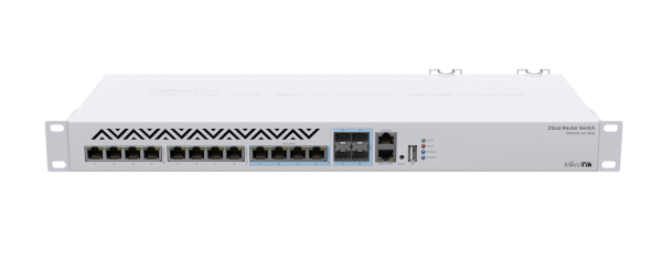 MikroTik CRS312-4C+8XG-RM – 10G RJ45 in SFP+ stikalo