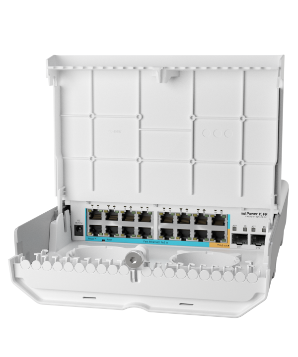 MikroTik netPower 15FR MikroTik netPower 15FR – zunanje stikalo z reverse PoE