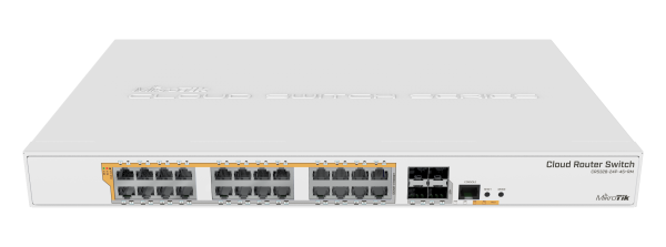 MikroTik Cloud Smart Switch CRS328-24P-4S+RM MikroTik CRS328-24P-4S+RM – 24-portno PoE rack stikalo
