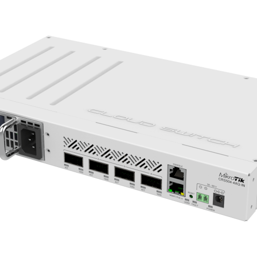 MikroTik CRS504-4XQ-IN MikroTik CRS504-4XQ-IN – kompaktno 100G stikalo