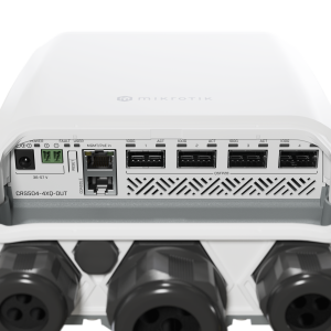 MikroTik CRS504-4XQ-OUT – zunanje stikalo s 4× 100G priključki