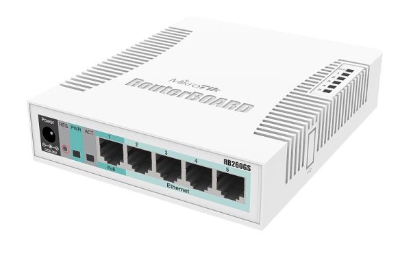 MikroTik RB260GS CSS106-5G-1S – gigabitno pametno stikalo
