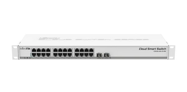 MikroTik Cloud Smart Switch CSS326-24G-2S+RM MikroTik CSS326-24G-2S+RM – 24-portno gigabitno stikalo