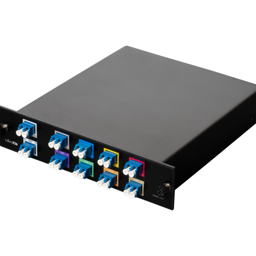 Mikrotik CWDM-MUX8A MikroTik CWDM-MUX8A – pasivni CWDM MUX/DEMUX za do 8 optičnih povezav