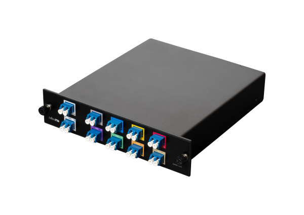 Mikrotik CWDM-MUX8A MikroTik CWDM-MUX8A – pasivni CWDM MUX/DEMUX za do 8 optičnih povezav