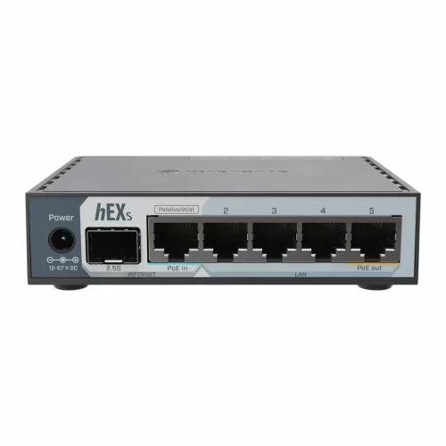 MikroTik hEX S (2025) MikroTik hEX S (2025) – žični usmerjevalnik z 2,5G SFP