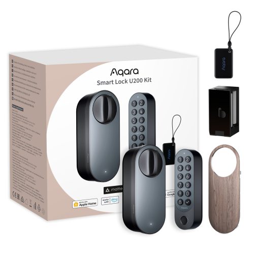 Aqara Smart Lock U200 Kit Black Aqara Smart Lock U200 Kit Black – pametna Bluetooth ključavnica