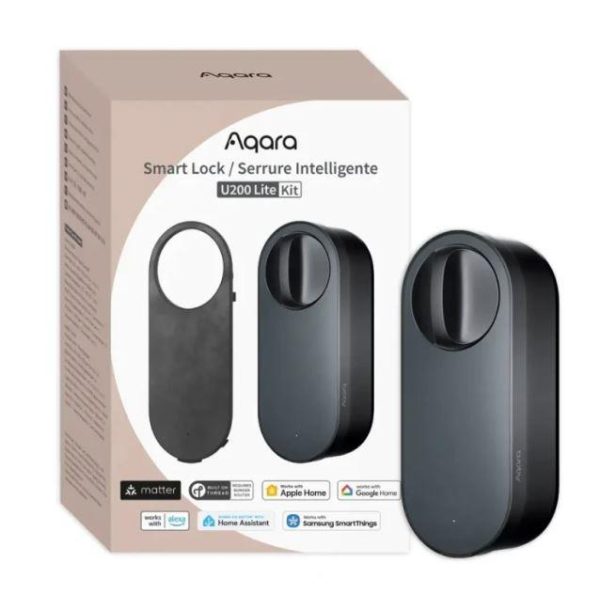 Aqara Smart Lock U200 Lite Black Aqara Smart Lock U200 Lite Black – Matter pametna ključavnica