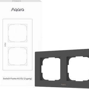 Aqara Smart Switch H2 2-gang Frame Grey – dvojni okvir